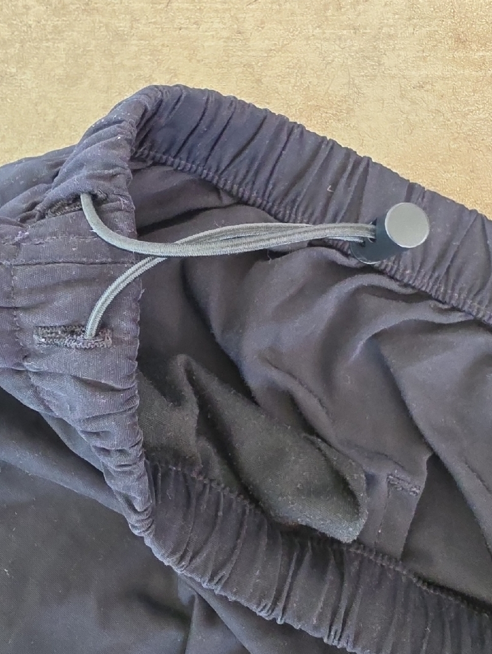 Forever 21 Ripstop Black Drawstring Track Pants - Picture 3 of 5